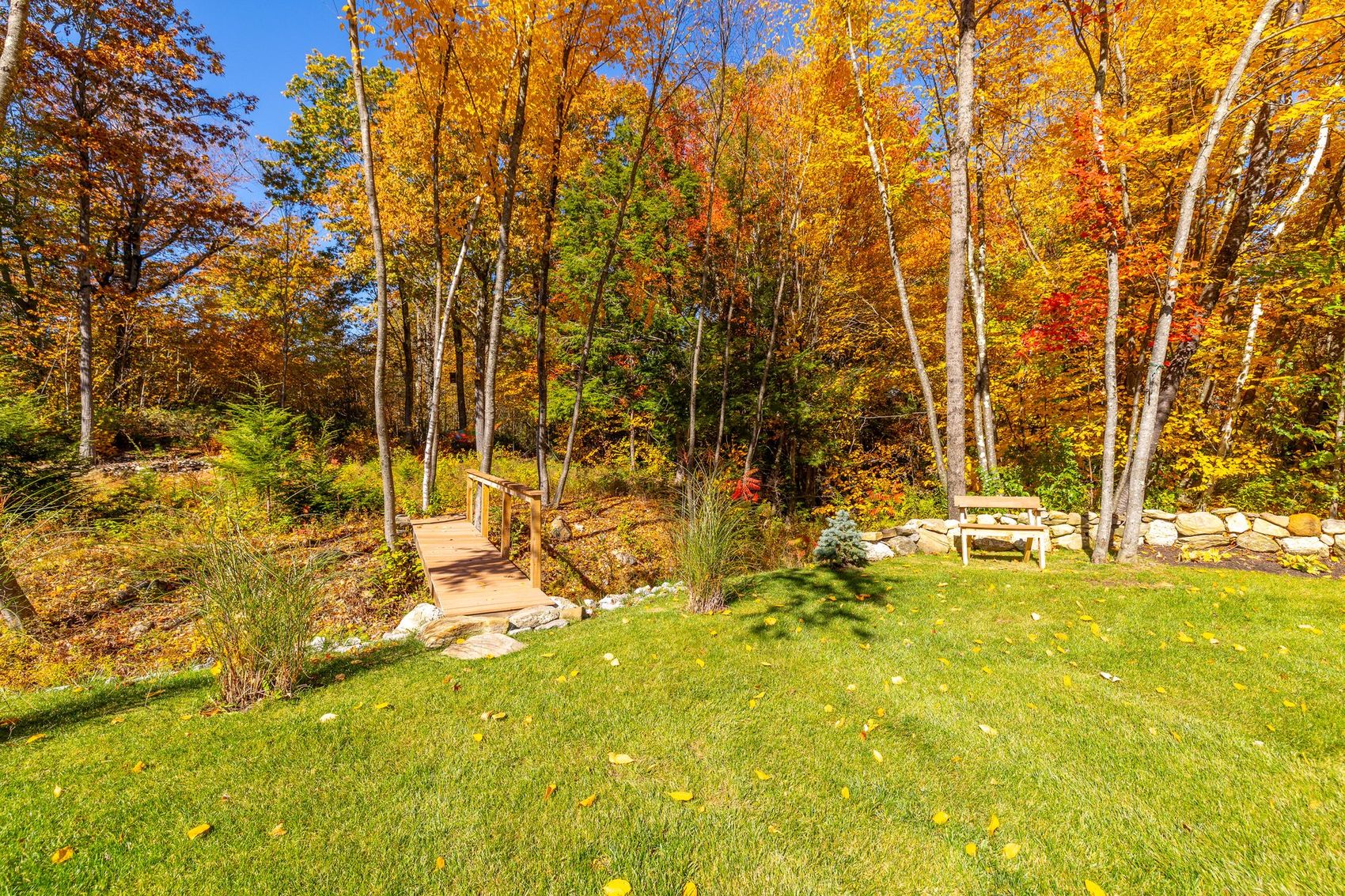 Garden footbridge